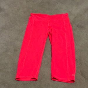 Champion Neon Coral Capri Leggings